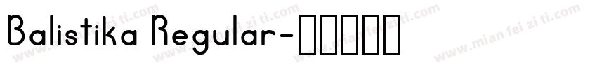 Balistika Regular字体转换